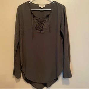 Anthropologie Cloth & Stone Rayon Top